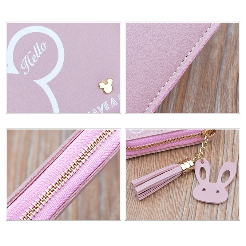 Новинка женский короткий кошелек с рисунком Диснея модный милый детский