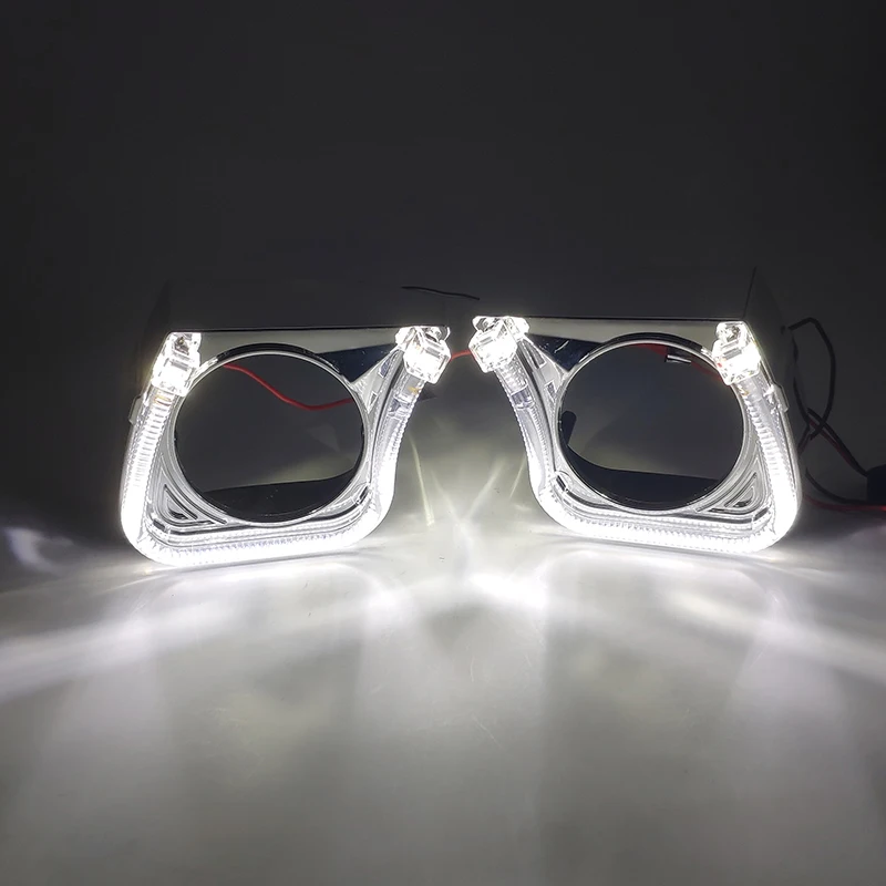 U образный Квадратный светодиодный светильник дневные ходовые огни ангельские