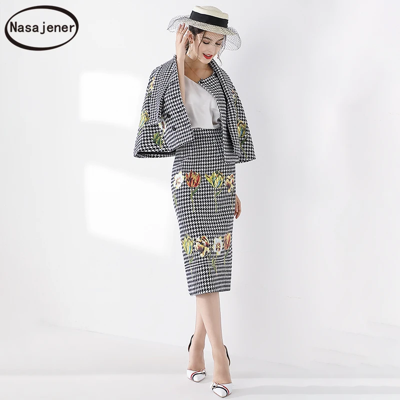 Новый осенне-зимний модный подиумный костюм женские топы на пуговицах с рукавом