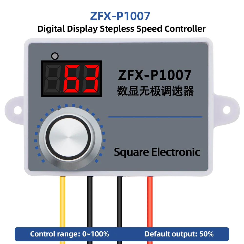 ZFX-P1007 плавное управление скоростью ler регулятор переключатель водонепроницаемый датчик термостата 500 Вт переключатель регулятора переменного тока 220 В 20% скидка