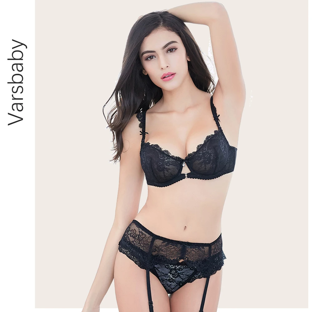 Varsbaby без подкладки с тонкими чашечками прозрачное кружевное вышивкой кружевные