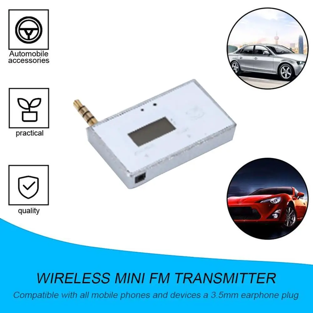 New F180B Wireless Mini FM Transmitter Car MP3 Player Display Music Audio For Mobile Phones Tablet PC Receiver |