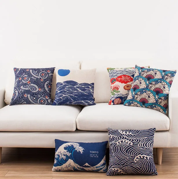 Японская серия укиё э Fuji модные детские пледы массажер декоративные Винтаж