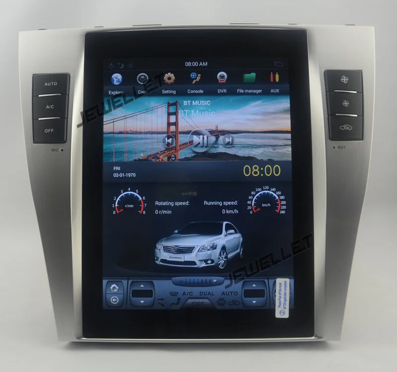 10 4 &quottesla style вертикальный экран шесть ядер android 9 0 Автомобильный GPS радио