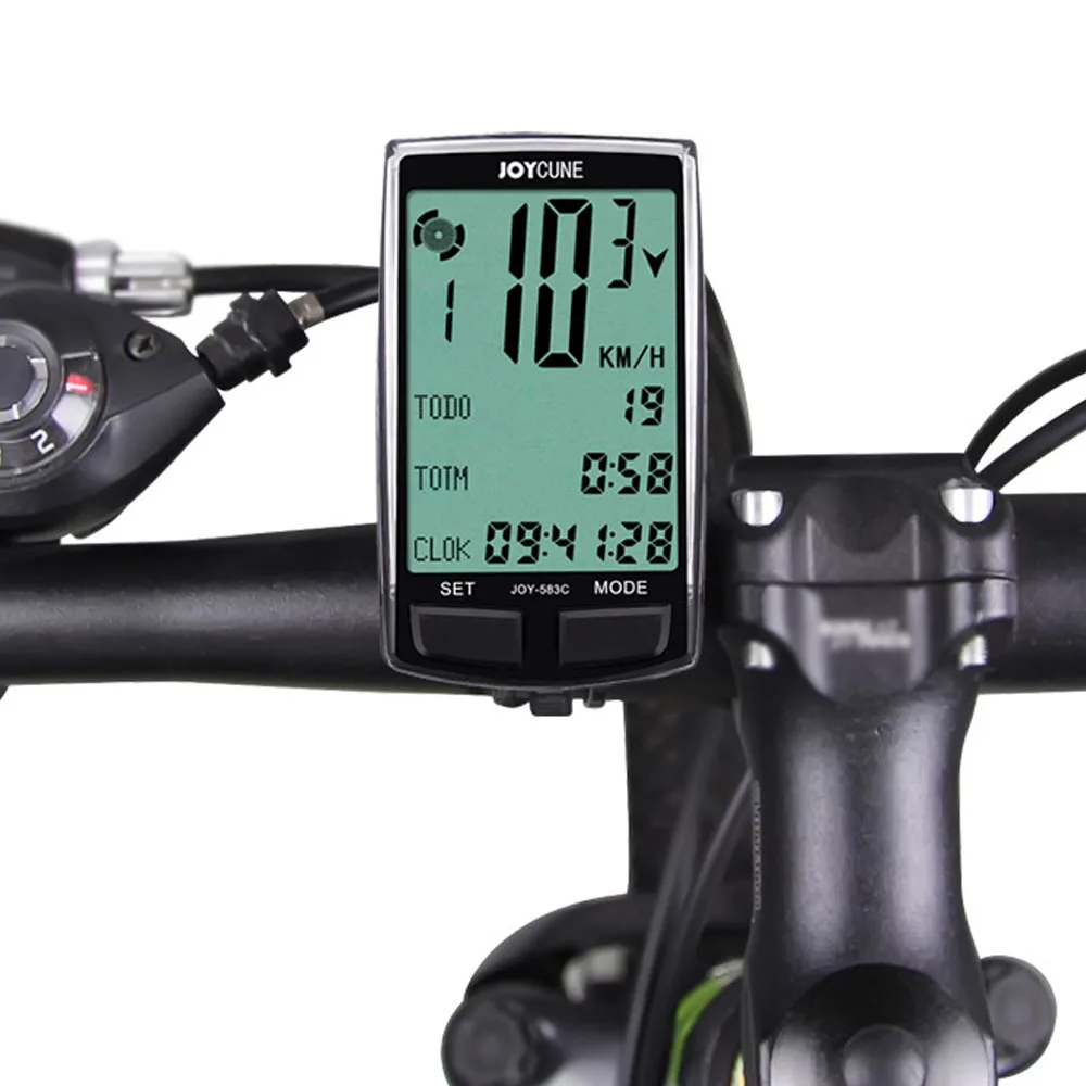 Велосипедный Спидометр меню Бесплатная комбинация секундомер Подсветка Двойная