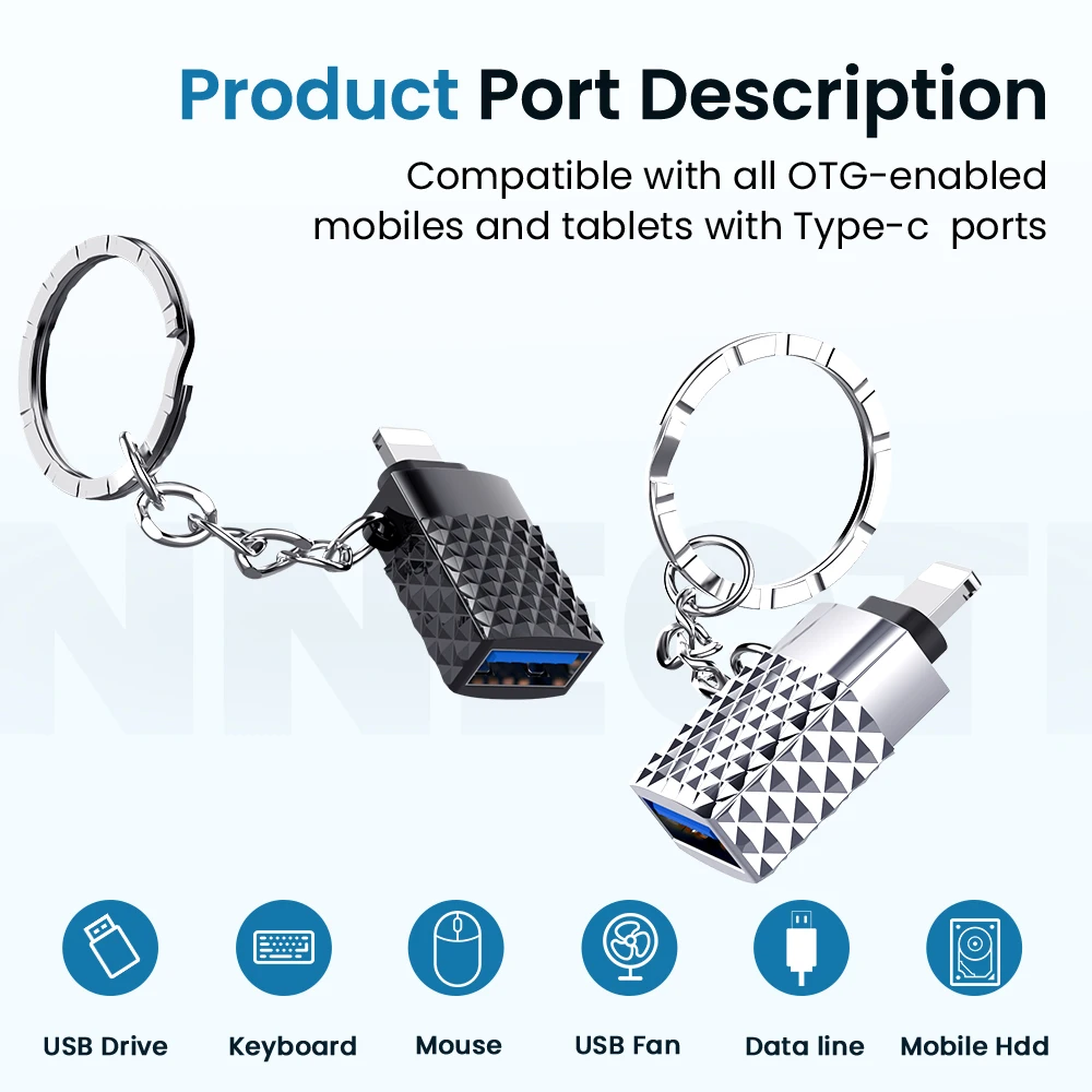 Переходник OTG для iPhone Mini USB 3 0 на Lighting 8 Pin с брелоком iOS 13 14 и выше | Мобильные