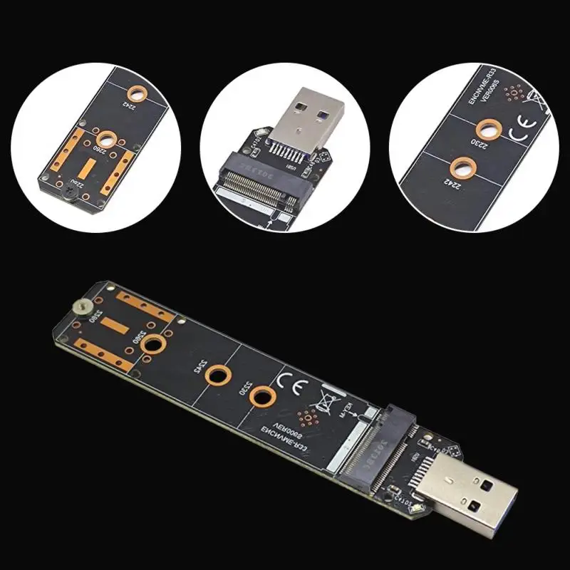 

Protocol M.2 NVME To USB 3.1 SSD Adapter M2 NVME PCIe NGFF SATA Converter Card USB3.1 Gen 2 For Samsung 970 960/For Intel 2230