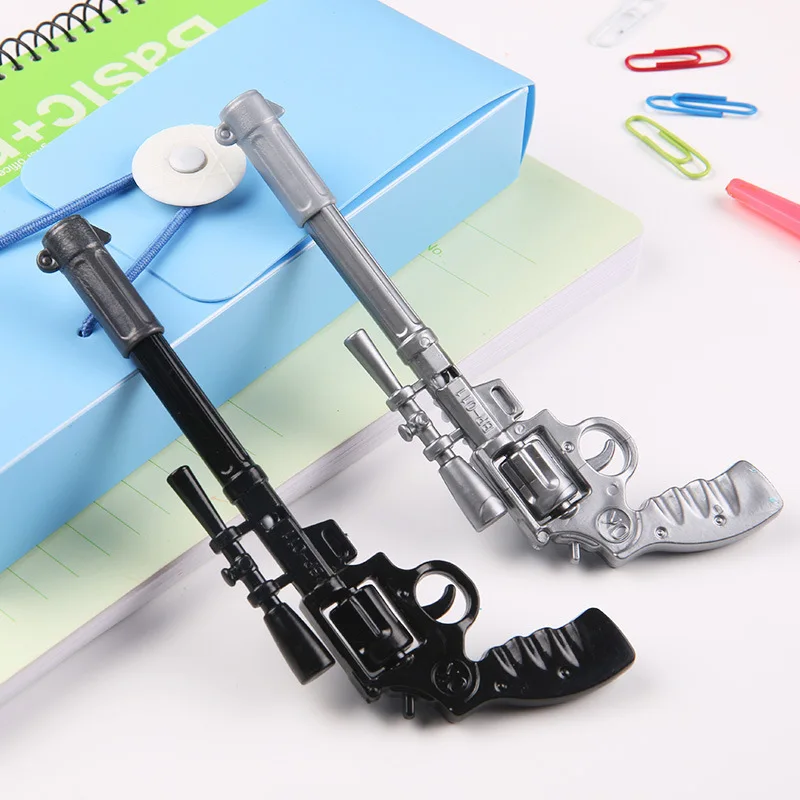 Крутая шариковая ручка с пистолетом для мальчиков 2 шт./лот игрушечная кавайные