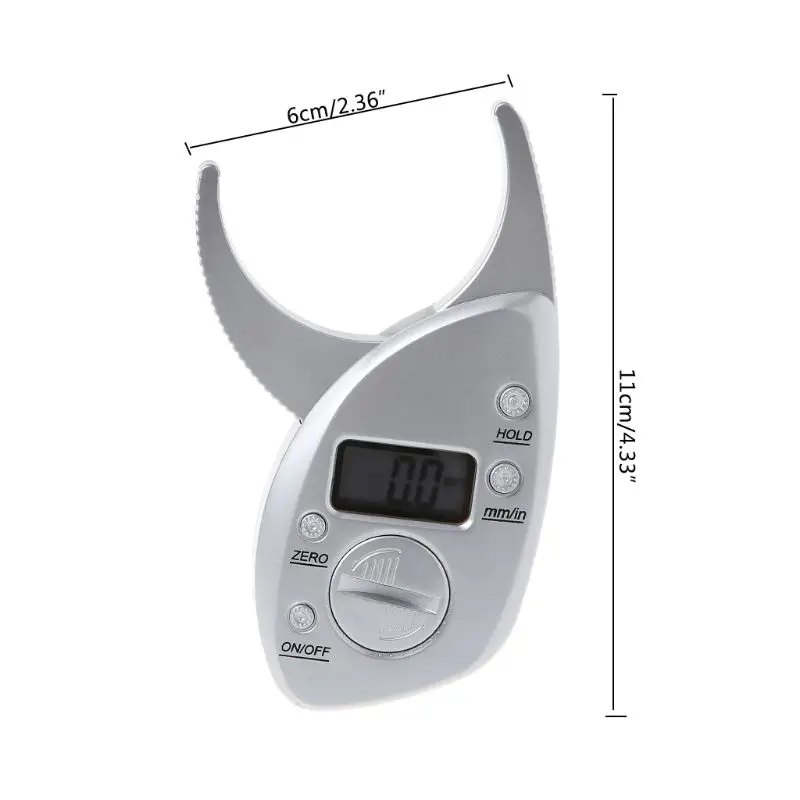 

Body Fat Caliper Tester Scales Fitness Monitors Analyzer Digital Skinfold Slimming Measuring Instruments Electronic Fat