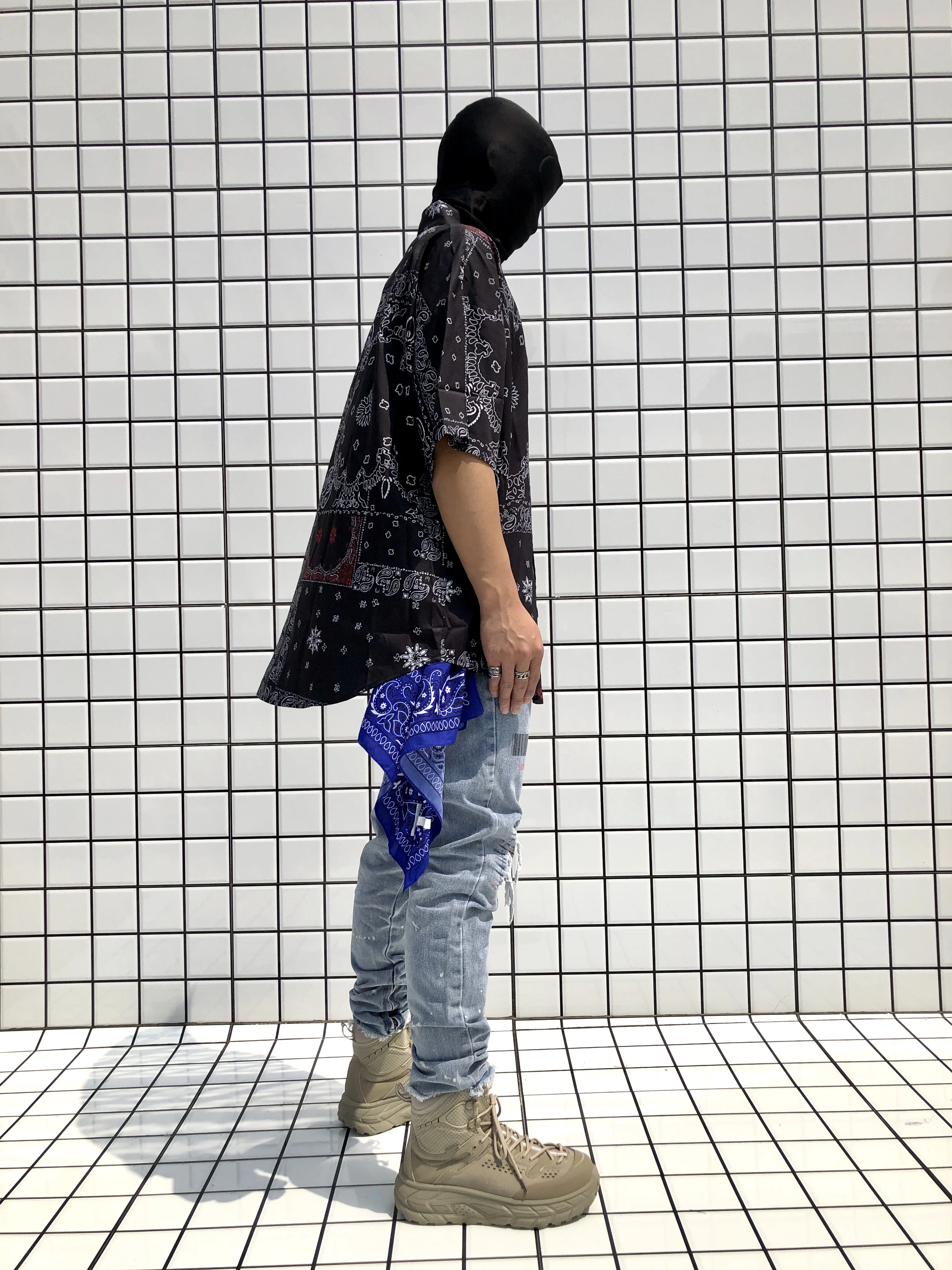 Мужские джинсы в стиле хип хоп повседневные облегающие брюки из денима уличная