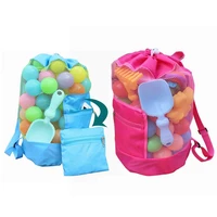 foldable beach bag mesh bags baby storage bags organizer parent child travel toy foldable storage bag sundries nets