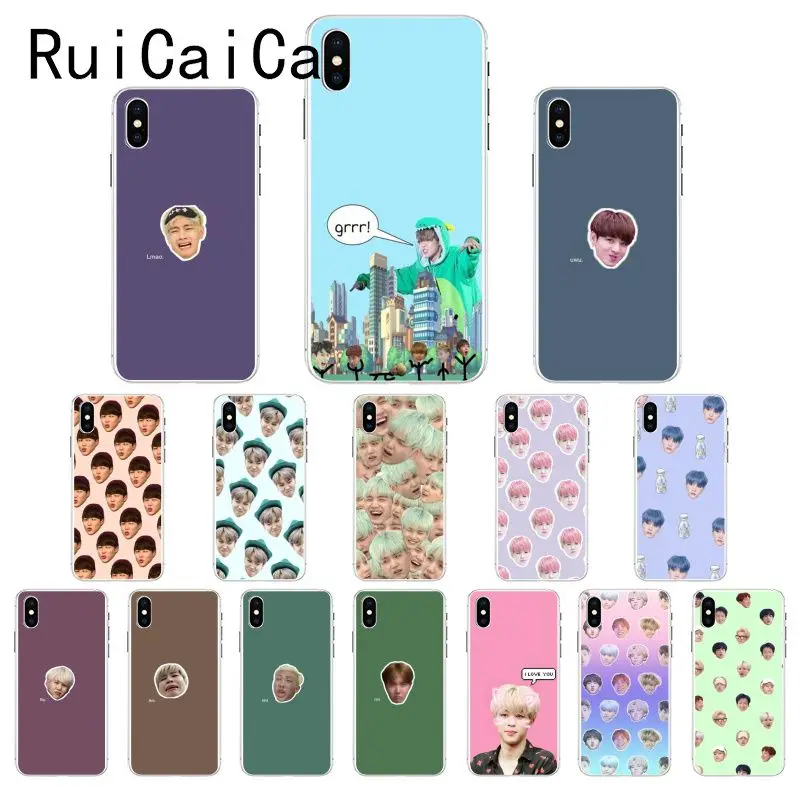 Ruicaica KPOP корейские мальчики Jimin Suga RM Роскошный Уникальный Дизайн чехол для телефона для iPhone 8 7 6 6S Plus X XS MAX 5 5S SE XR 10
