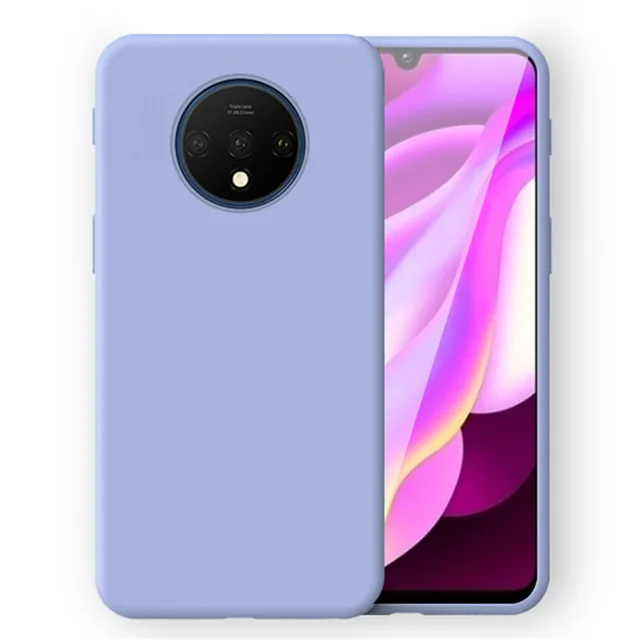 Жидкий силиконовый чехол для Oneplus 7T 7 Pro задняя крышка 6 6T One plus полностью защитный