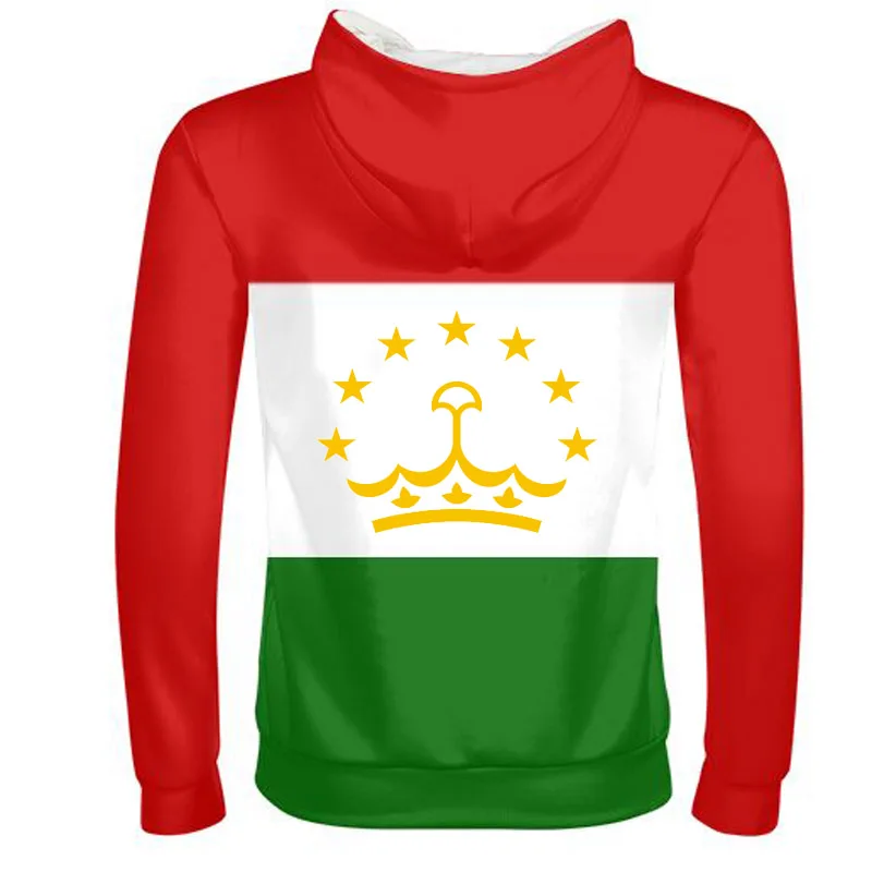 TAJIKISTAN мужской diy заказ имя номер фото tjk толстовка на молнии Национальный флаг tj tajik страна колледж мальчик одежда