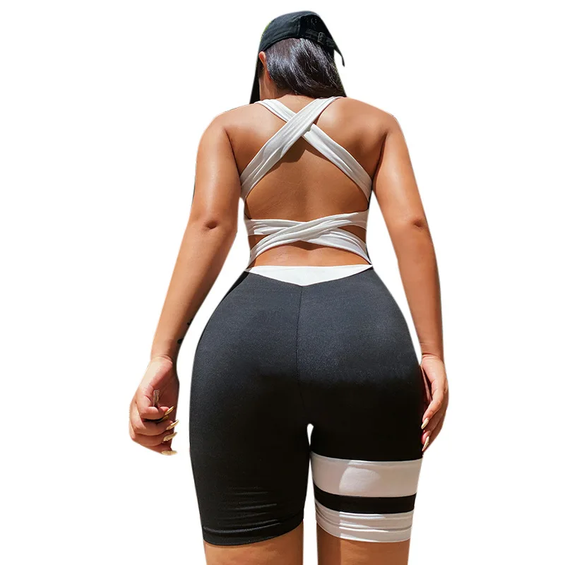 

Yoga Jumpsuit Yoga Pants Women Halter Sexy Corset Fitness Jumpsuit Women Summer