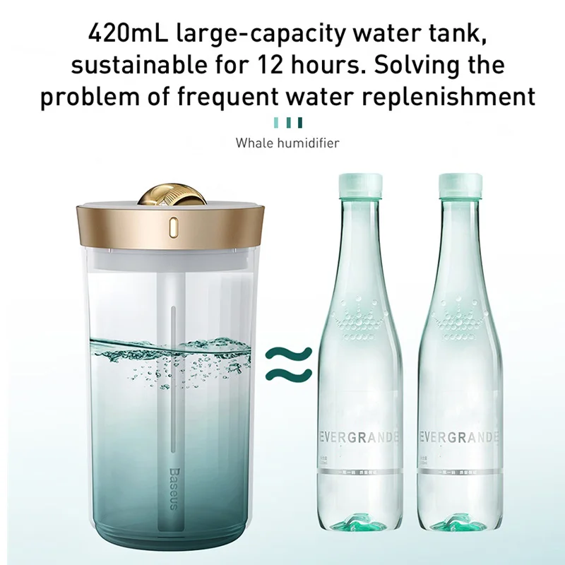 Увлажнитель воздуха Baseus аромадиффузор масла дома мини ультразвуковой