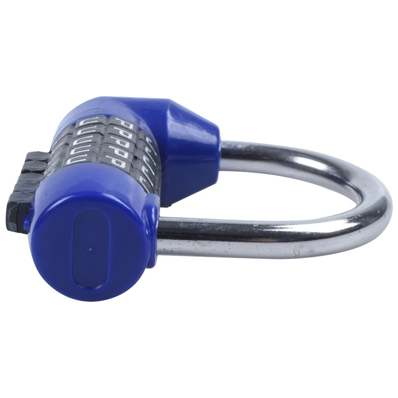 Комбинированный чемодан с паролем 5 букв синий|Замки| |