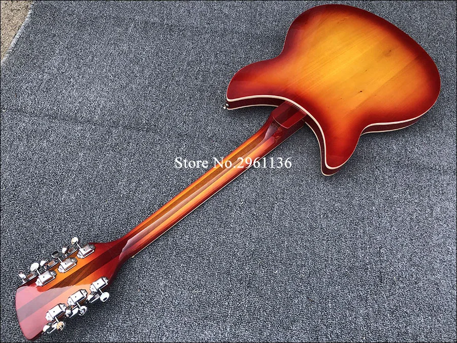 

2019 High quality 12 String Electric Guitar, Ricken 360-12 Electric Guitar,Cherry red body with Maple fingerboard free shipping