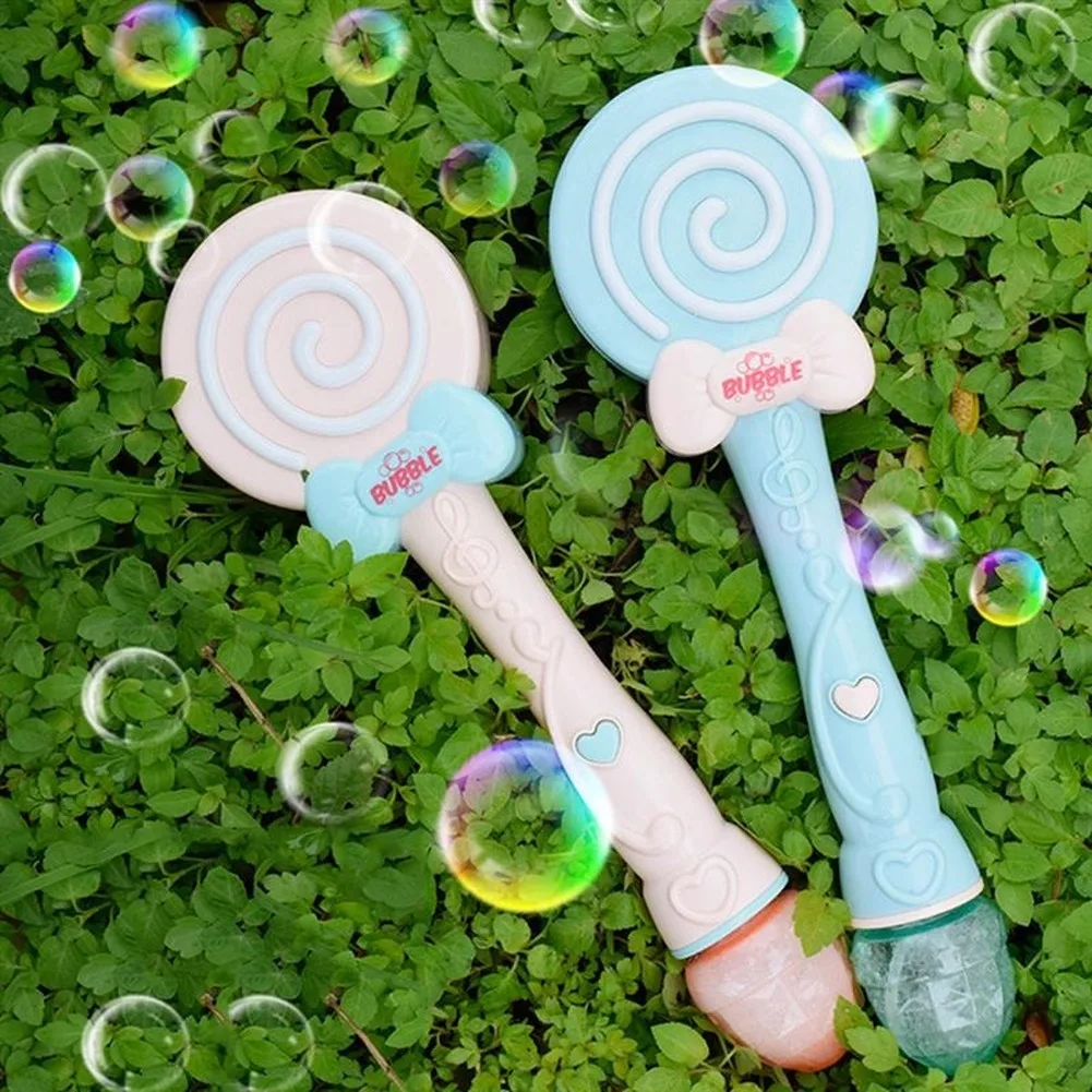 1 шт. палочка для пузырьков в виде мультяшных леденцов автоматическая прочная