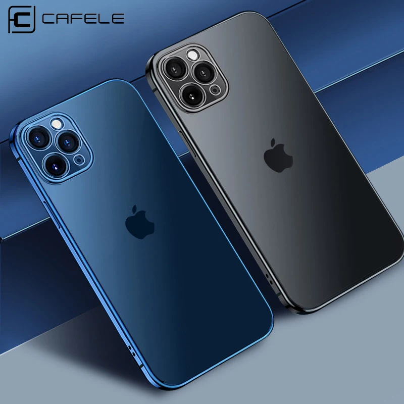 Матовый чехол Cafele для телефона с полным покрытием iPhone 12 Pro Max Роскошный прозрачный