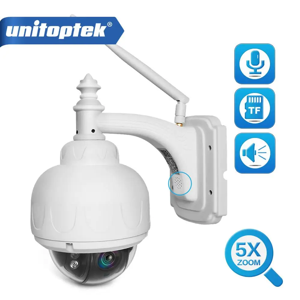 Беспроводная скоростная купольная IP-камера Full HD 1080P 2 МП PTZ Wi-Fi наружная система
