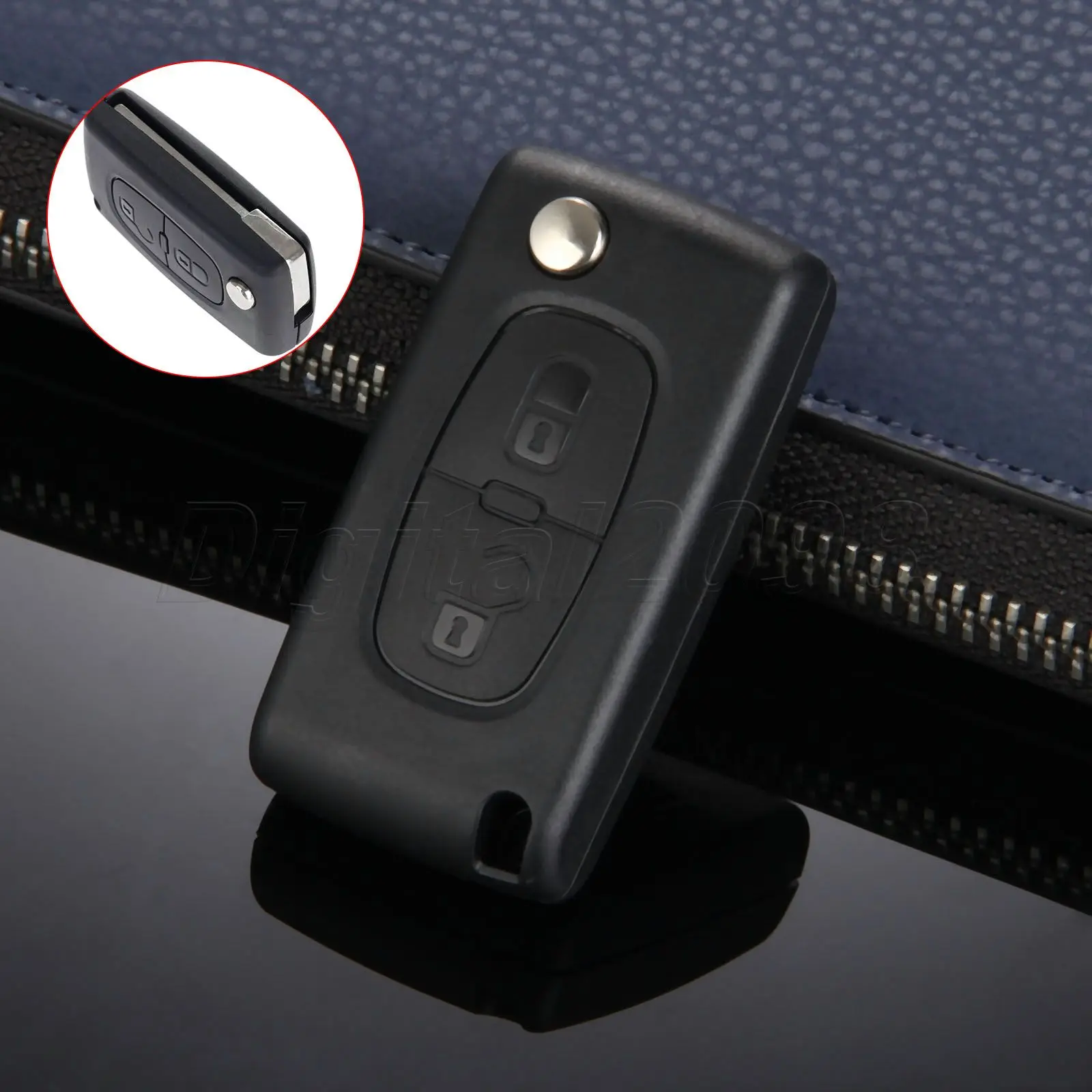 Yetaha 2 кнопочный складной пульт дистанционного управления для автомобильного