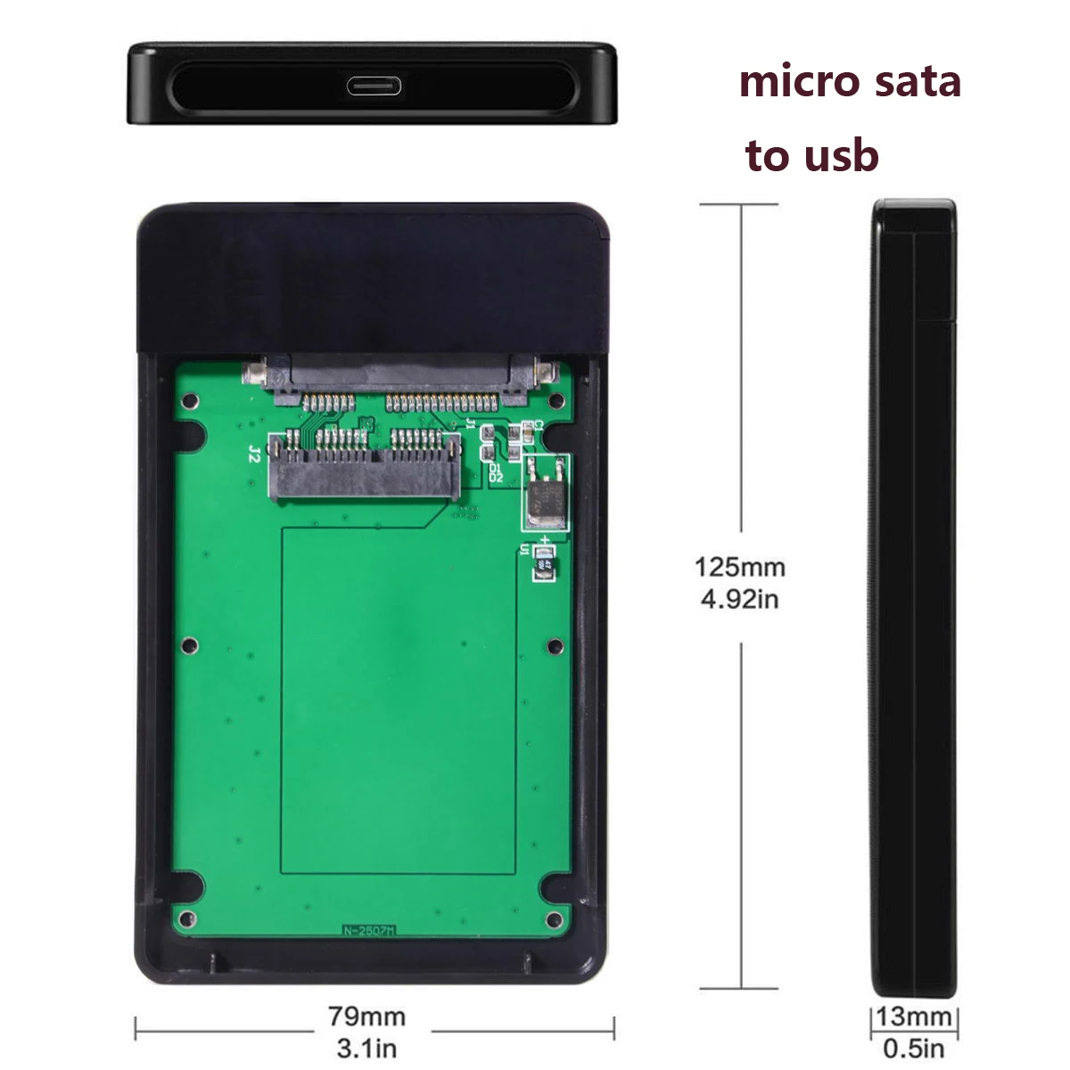 Переходник Type C USB 3 1 для внешнего жесткого диска Micro SATA 16pin 7 + 9|Компьютерные кабели