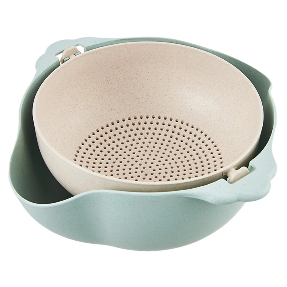 

Hot sale Multifunction Kitchen Strainer Double Drain Basket Vegetables Fruit Washing Strainer Bowls