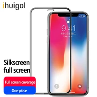ihuigol 9h tempered glass screen protector glass for iphone 12 pro max mini 9h protective film full cover anti fingerprint glass
