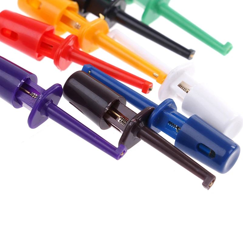 10/12 шт мультиметр свинцовый провод комплект Тесты крюк клипса 5 видов цветов Each2