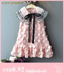 LOVE DD& MM/комплекты одежды для девочек г. Новая летняя одежда для девочек Футболка с дикими цветами+ трикотажная юбка с цветочным рисунком, костюм детская одежда