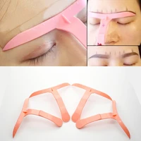4pcs plastic microblading permanent makeup stencil ruler tattoo accesories eyebrow positioning ruler beginner