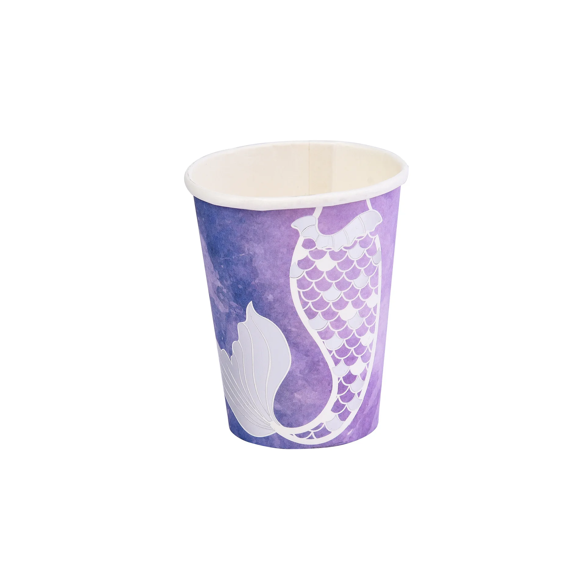 Cups 8pcs Русалка вечерние украшения одноразовая бумажная посуда чашки вечеринка в честь Дня Рождения наборы; детский душ Декор - Цвет: Cups 8pcs