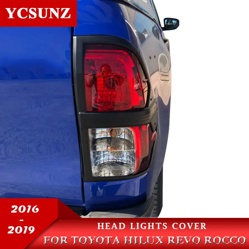 Задний светильник Накладка для Toyota Hilux Revo Rocco 2016 2017 2018 2019 ABS черный цвет|Абажуры| |