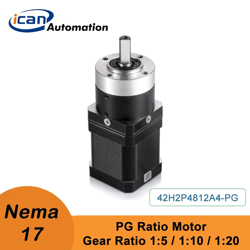 Шаговый двигатель ICAN с планетарным редуктором Nema 17 2,0 нм 4,0 нм 8,0 нм, редуктор шагового двигателя 10 20 Шаговый двигатель ICAN с планетарным редуктором Nema 17 2,0 нм 4,0 нм 8,0 нм, редуктор шагового двигателя 10 20