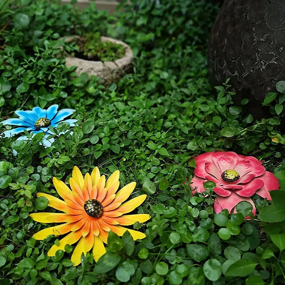 

Sunflower Ornaments Iron Flower Courtyard Garden Decoration Wall Decoration Gardening Supplies Outdoor Small Yard Gardening