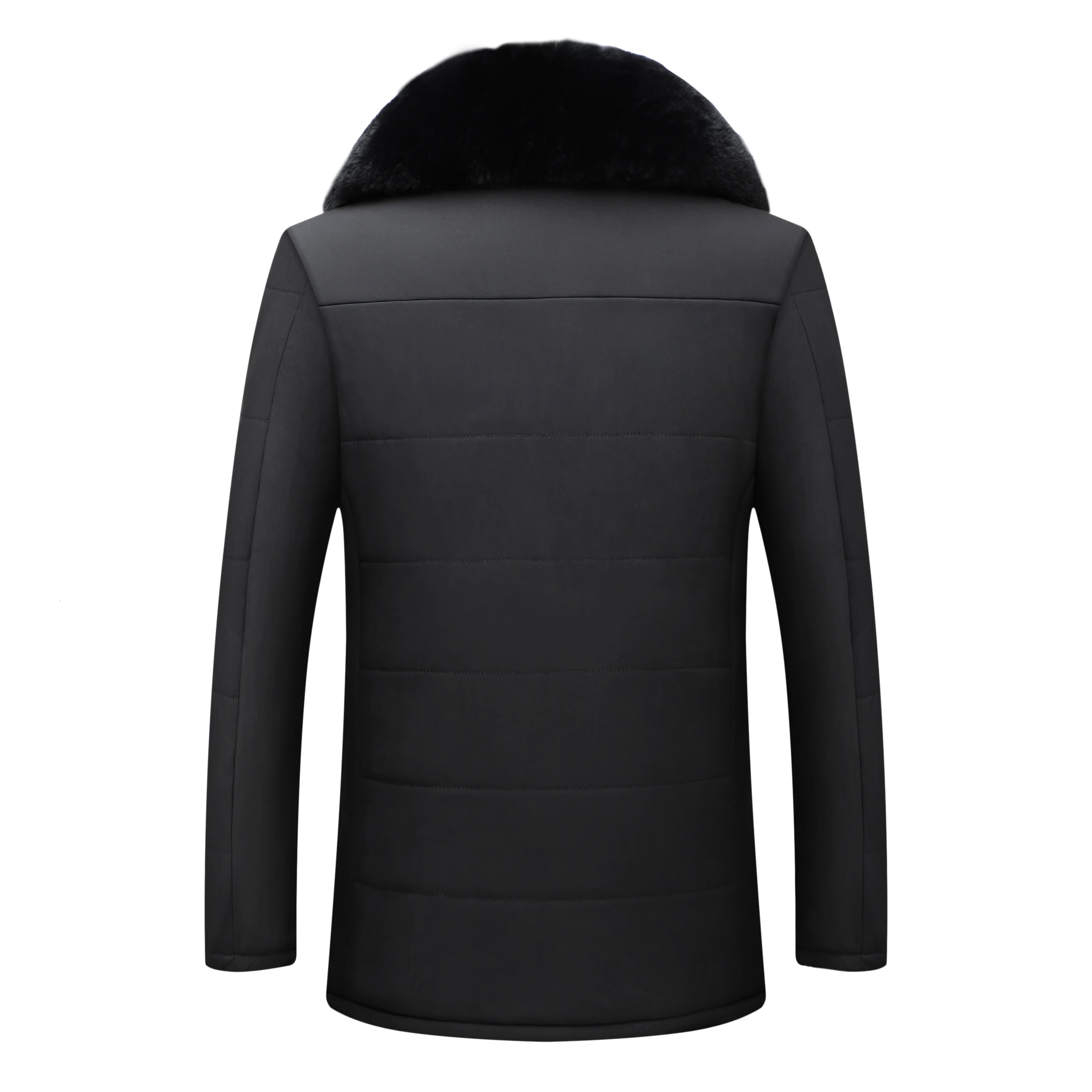 Плюс 8XL 6XL 5XL стиль зимнее мужское теплое пальто из плотного флиса модные длинные куртки Мужская брендовая одежда мужское пальто с меховым воротником