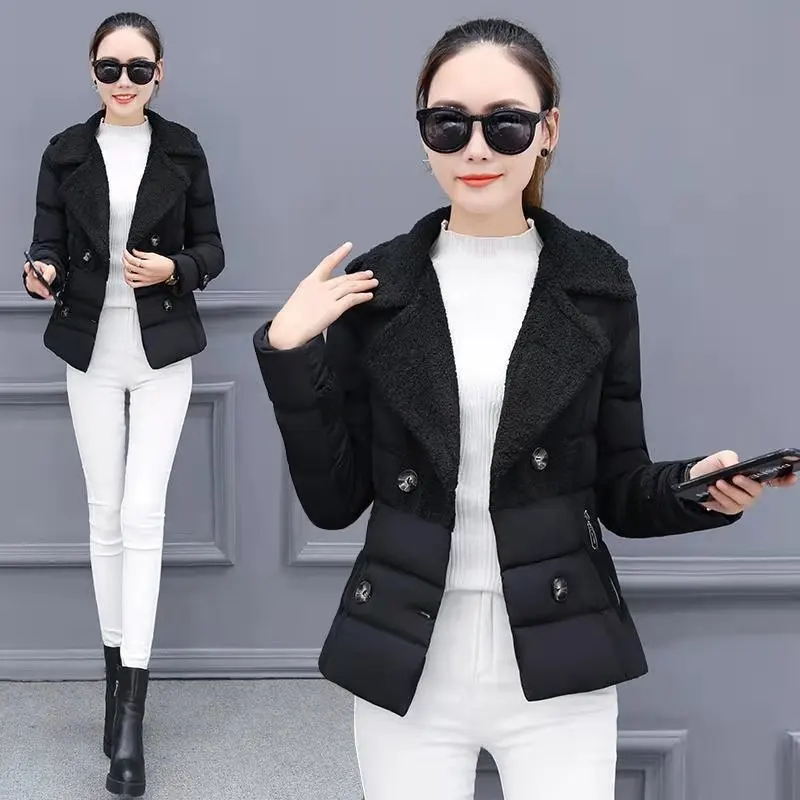 

Winter Fashion Oversize Jacket Women Casual Puffy Jackets Warm Thick Loose Coat Long Sleeve Outwear Casacas Para Mujer