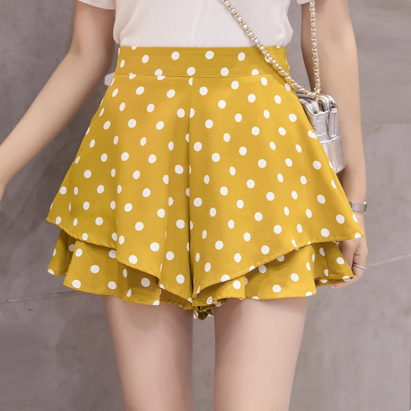 Женские офисные сексуальные шорты винтажные шифоновые розовые в стиле бохо с