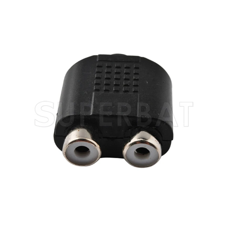 Superbat 3.5-RCA Adapter 3.5mm Female to RCA Jack/Jack Adapter RF Coaxial Connector