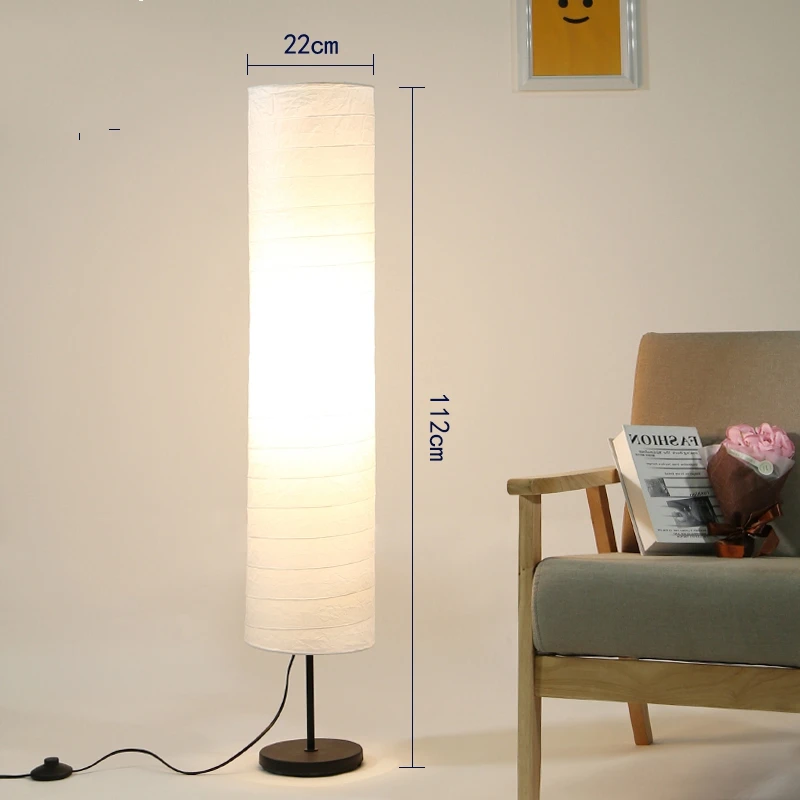 Nordic простой современный светодиодный бумажная напольная лампа исследование
