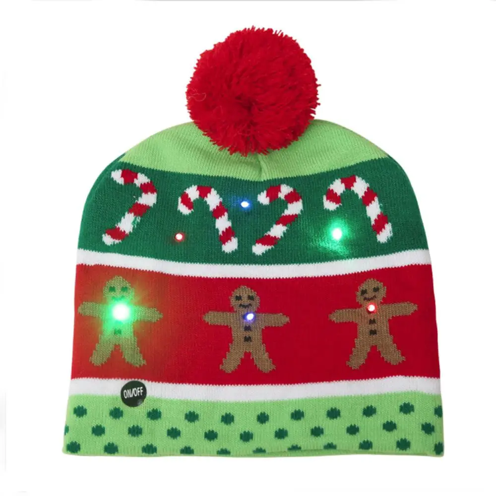 Светодиодный светильник женские зимние шапочки с помпоном мужская шапка вязаная
