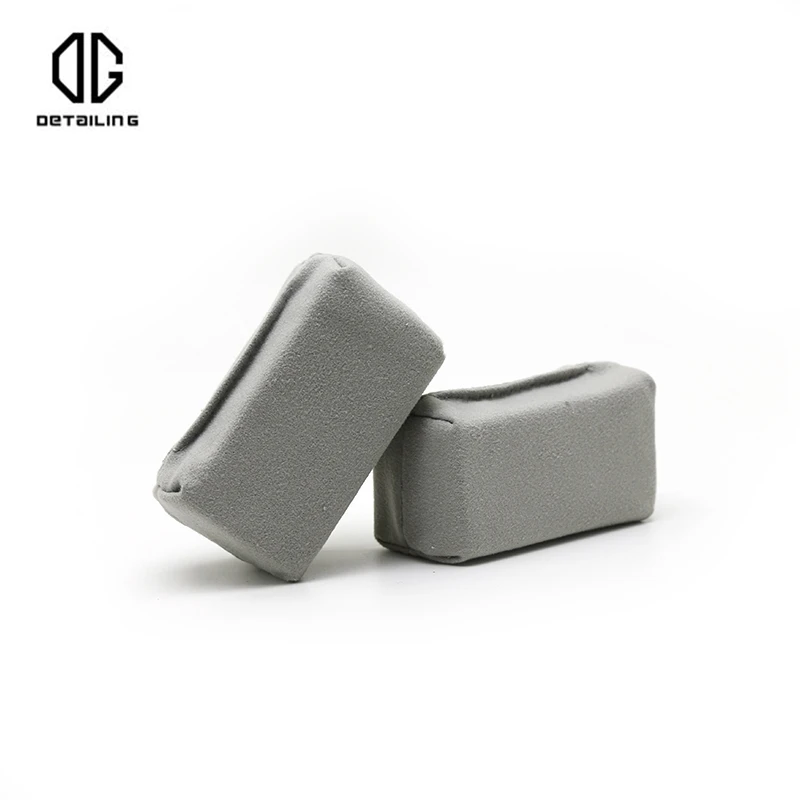 DETAILING 5pcs/pack Car Liquid Coat Tool Ceramic Coating Sponges Applicator Pads with Microfiber Suede Cloth - Цвет: Grey- 40pcs one pack