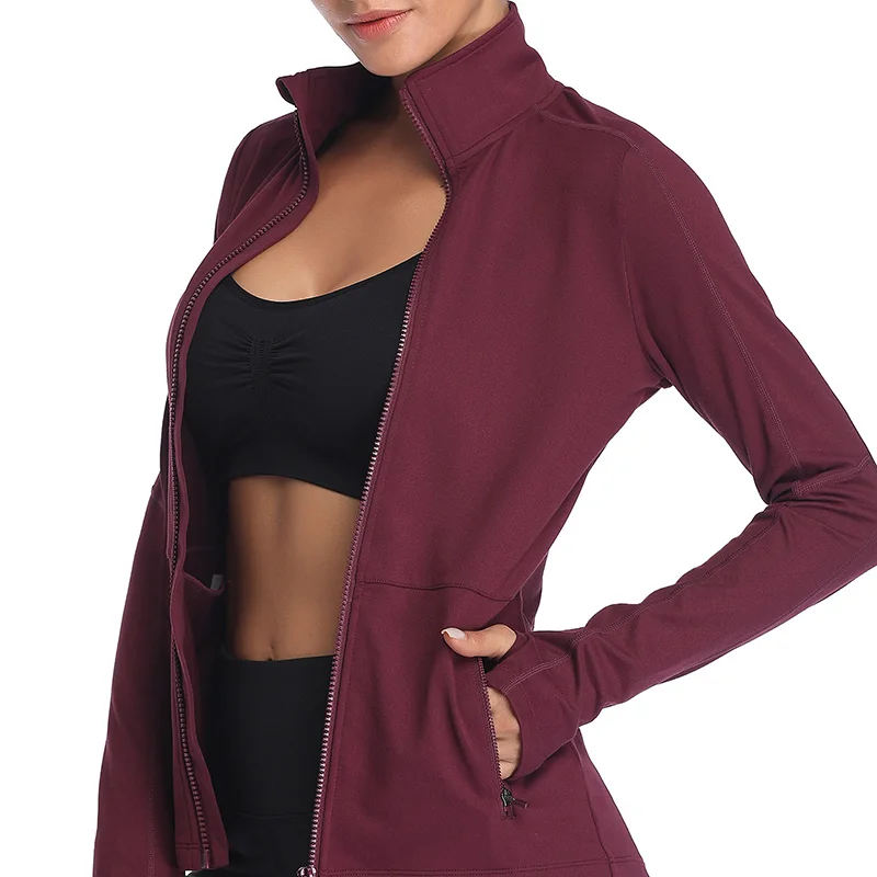 VUTRU женские атлетические спортивные рубашки Slim Fit Длинные рукава фитнес Пальто