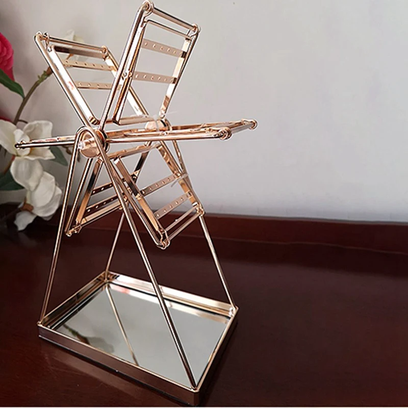 

Ferris Wheel Shaped Earring Storage Box, Metal Earring Holder, Jewelry Display Stand, Decorative Storage Rack, Earrings