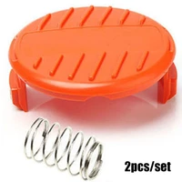 1pcs trimmer spool cap cover and spring for black decker stc1815 gl4525 for grass trimmer replacement