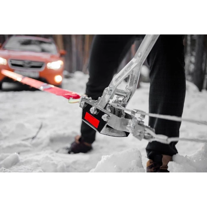 Лебедка рычажная ТУНДРА двойное храповое колесо тяга 2 т (подъем 0.8 т) трос 3 метра |