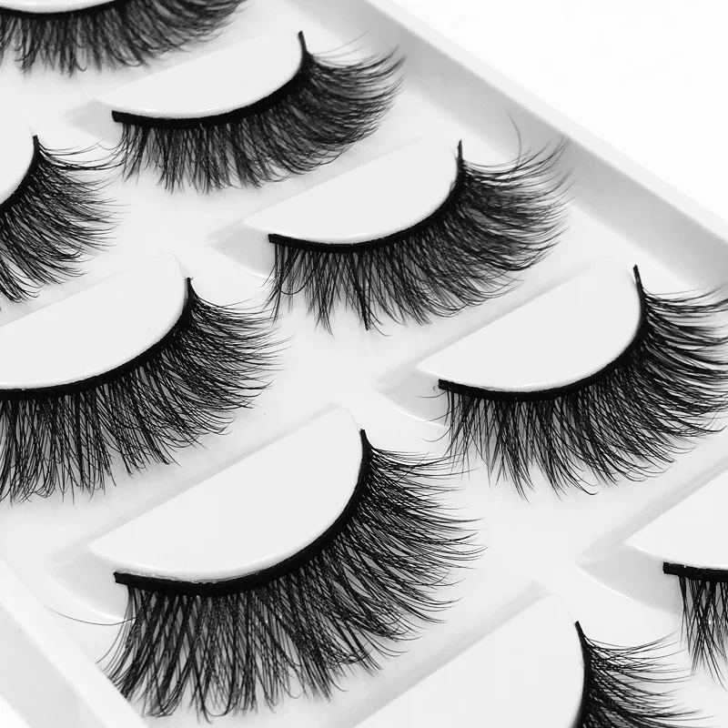 5 пар накладных ресниц пушистые Толстые Длинные Накладные ресницы ручной работы