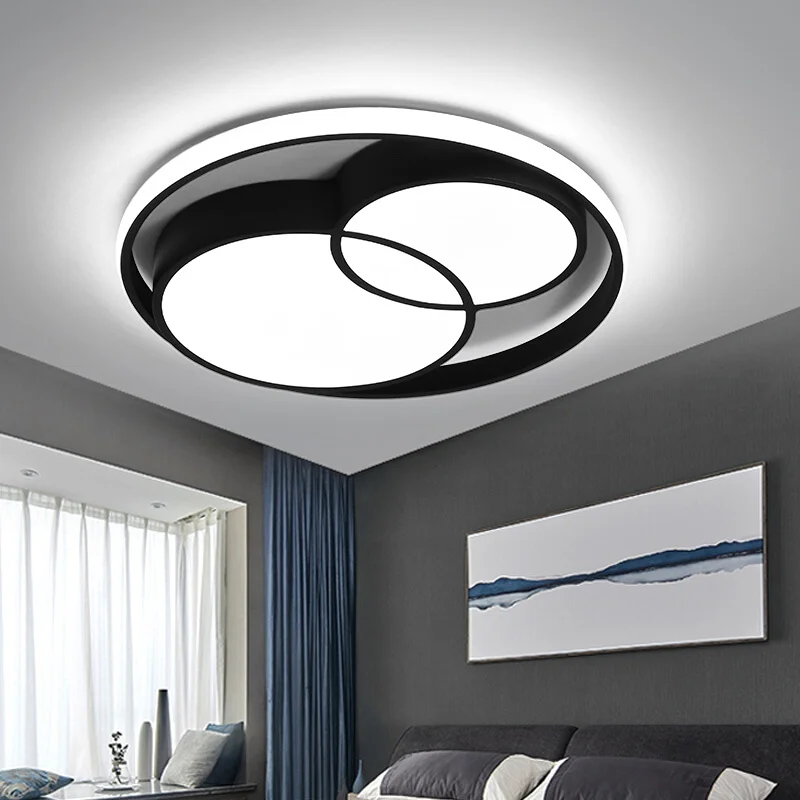 Led современный потолочный светильник потолочный осветительный, акриловый светильник скандинавский гостиной потолочный светодиодный светильник спальня лампа Меняющие цвет лампы