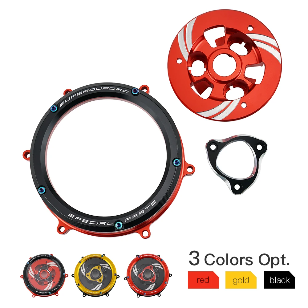 Прозрачная защитная крышка сцепления для Ducati Panigale 1199 1299 959 R S 2012 2021 2018 V2 2020
